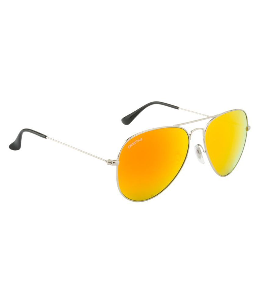 O Positive Orange Pilot Sunglasses Opgl3026c8mr Buy O Positive Orange Pilot Sunglasses 