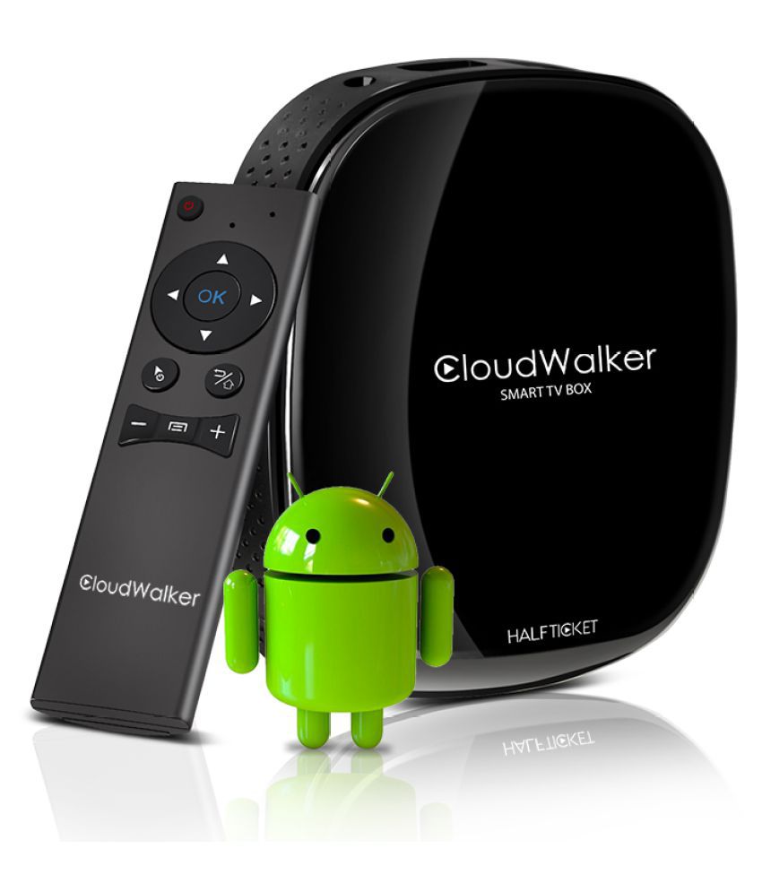     			Cloudwalker A8 Smart TV Box with Air Mouse & 1 year DittoTV Streaming Media Players