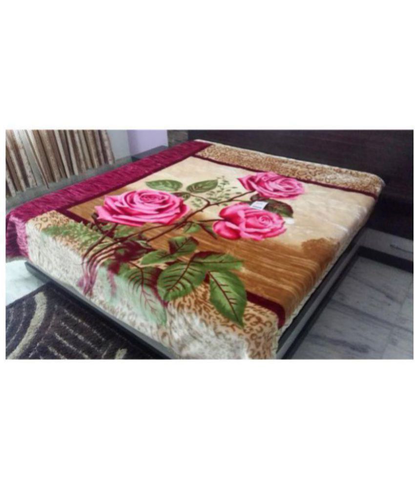 Gloria Double Polyester Floral Blanket Buy Gloria Double Polyester