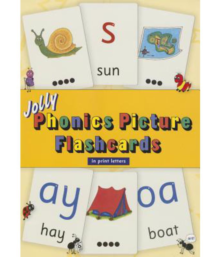 jolly phonics picture flashcards in print letters buy