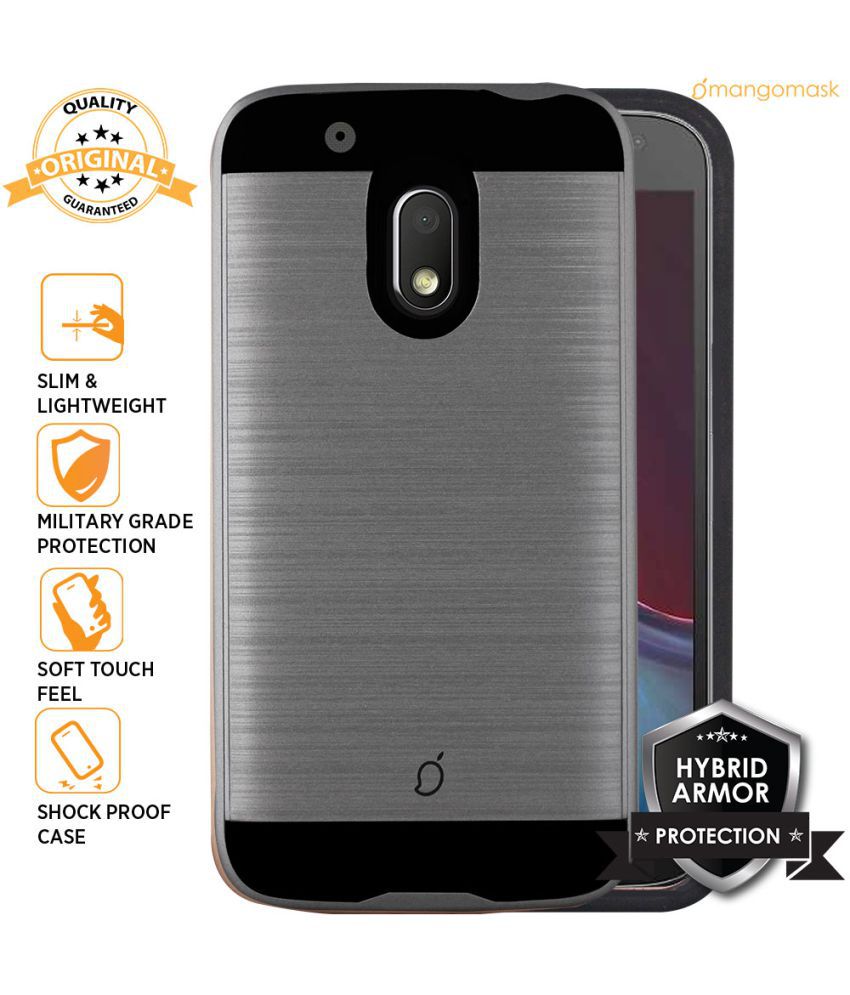 Ongeautoriseerd Flikkeren Discriminatie Moto G4 Play Cover by MangoMask - Grey - Plain Back Covers Online at Low  Prices | Snapdeal India