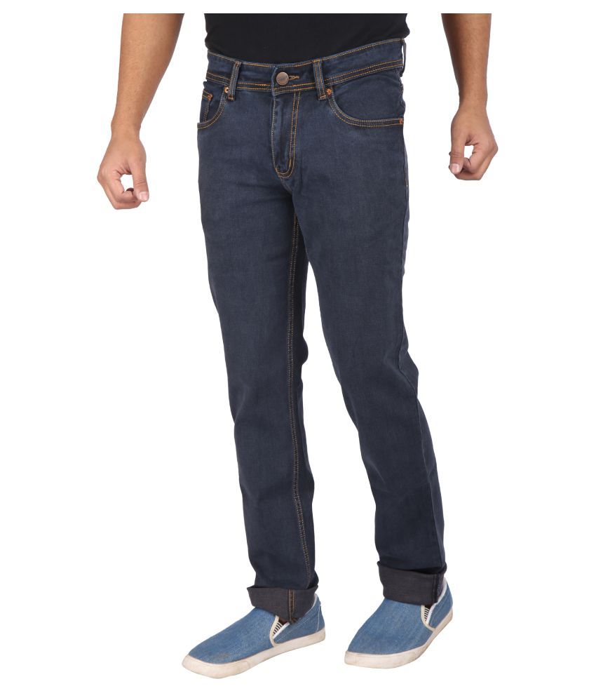 dark blue slim jeans