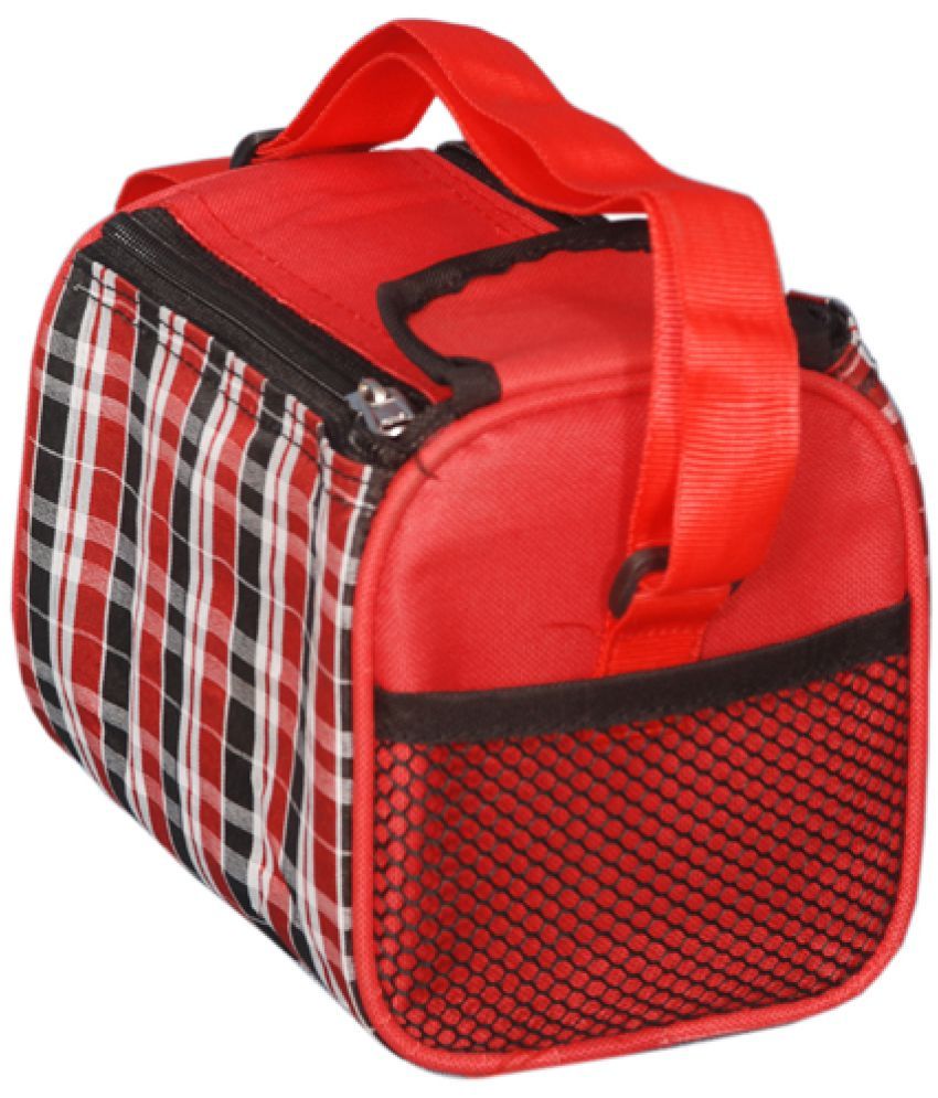 checkered lunch box