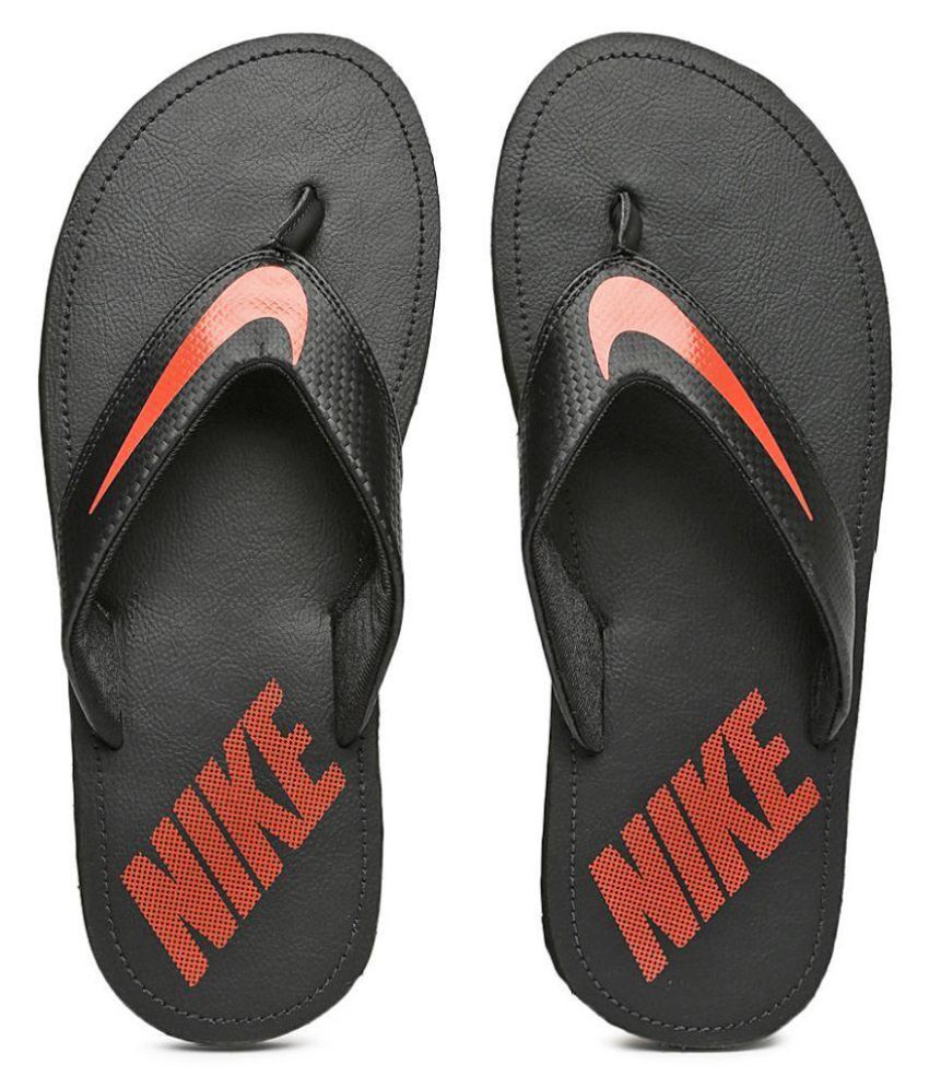 nike black thong flip flop