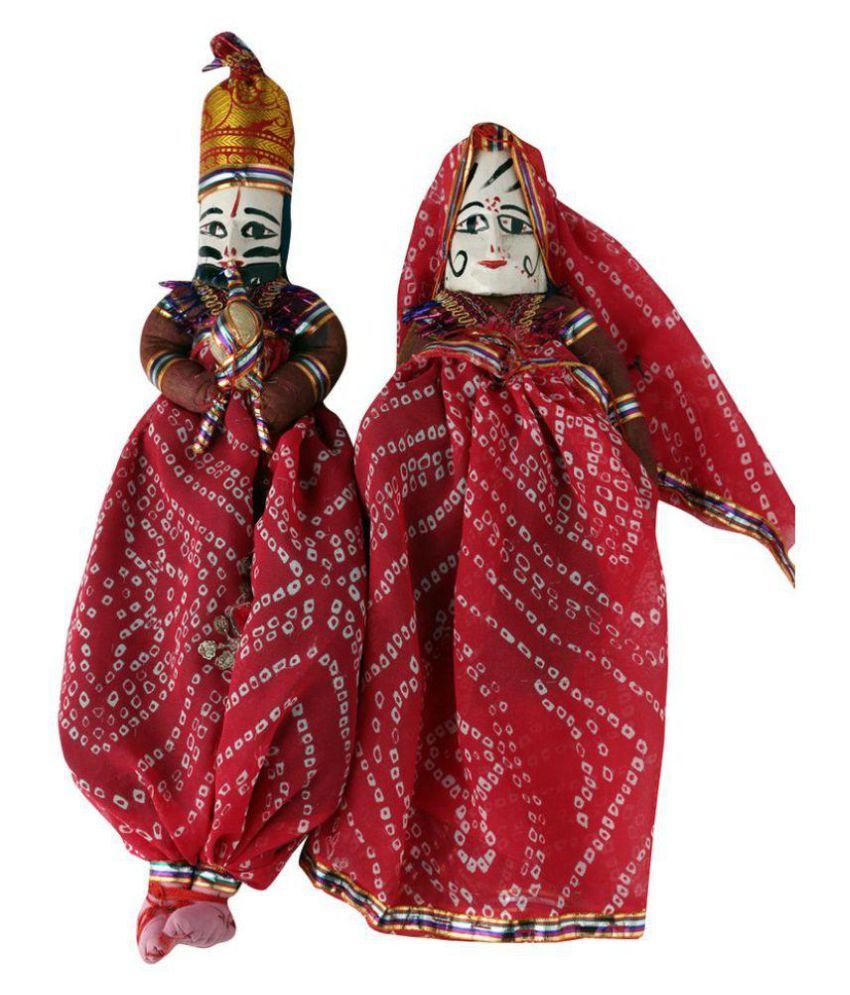 Marwadi Dhani Red Puppet Set - Buy Marwadi Dhani Red Puppet Set Online ...