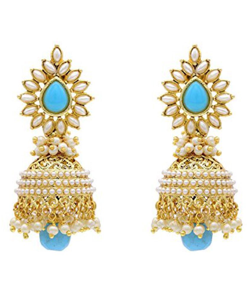     			YouBella Gold Plated Jhumkis