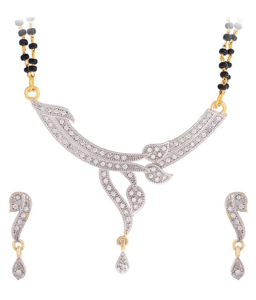     			YouBella Multicolor Alloy Mangalsutra Set