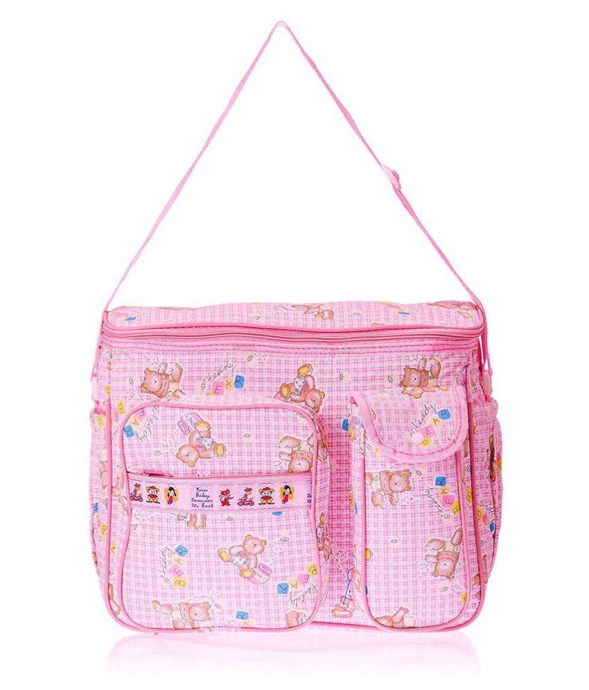 Duck Baby Mother Diaper Bag Inside Outside Pvc Plastic Waterproof Water Resistant Pink