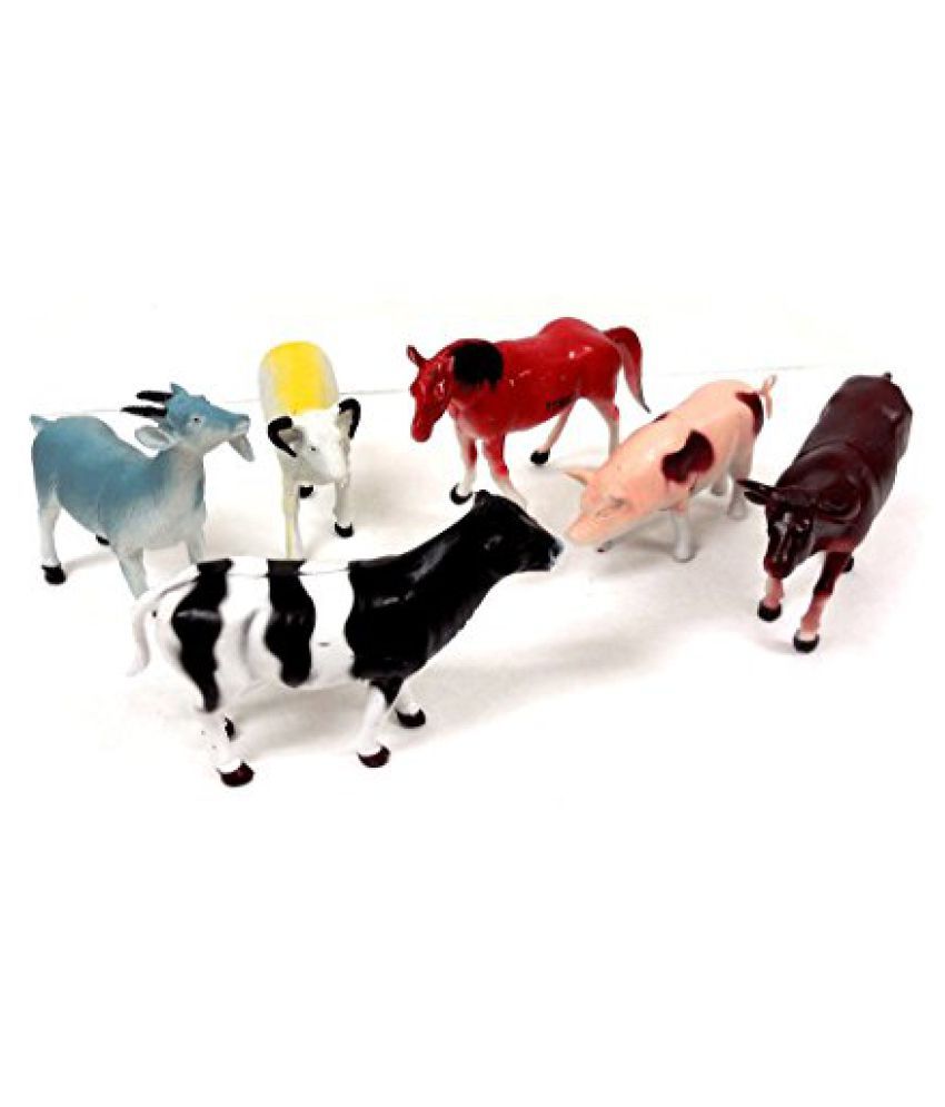 Animal World Toy Farm Animals Figures, Large Size 6 piece Assorted Styles,  Sheep, Horse, Goat, Cow, - Buy Animal World Toy Farm Animals Figures, Large  Size 6 piece Assorted Styles, Sheep, Horse,