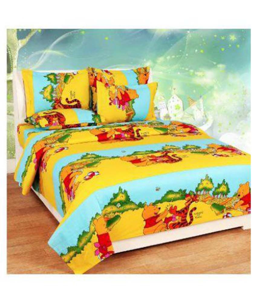 Krishnam Double Cotton Cartoons Bed Sheet Buy Krishnam Double Cotton