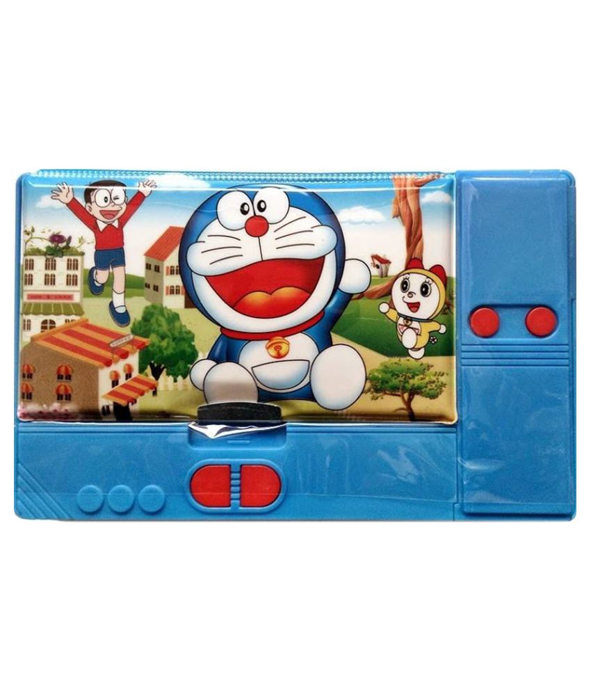     			Laavya's Jumbo Doraemon Art Multi Compartments Plastic Pencil Box