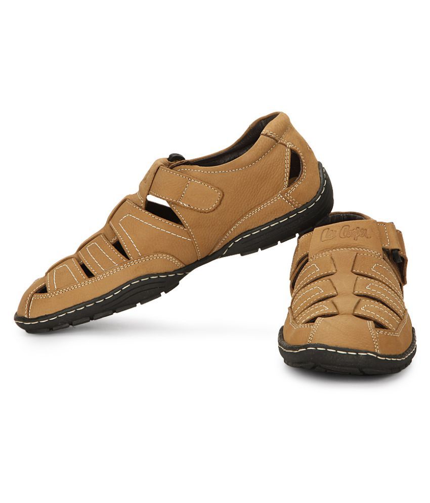 lee cooper tan sandals