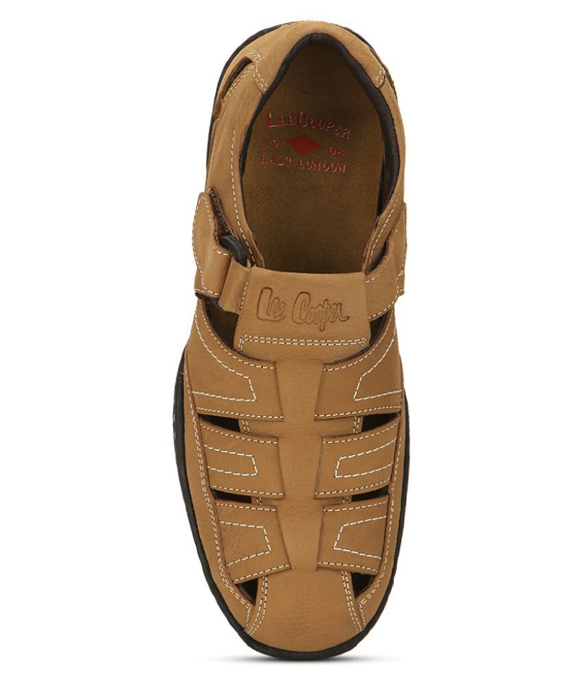 lee cooper tan sandals