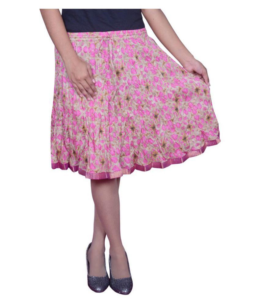 Buy Pezzava Cotton Broomstick Skirt Online at Best Prices in India
