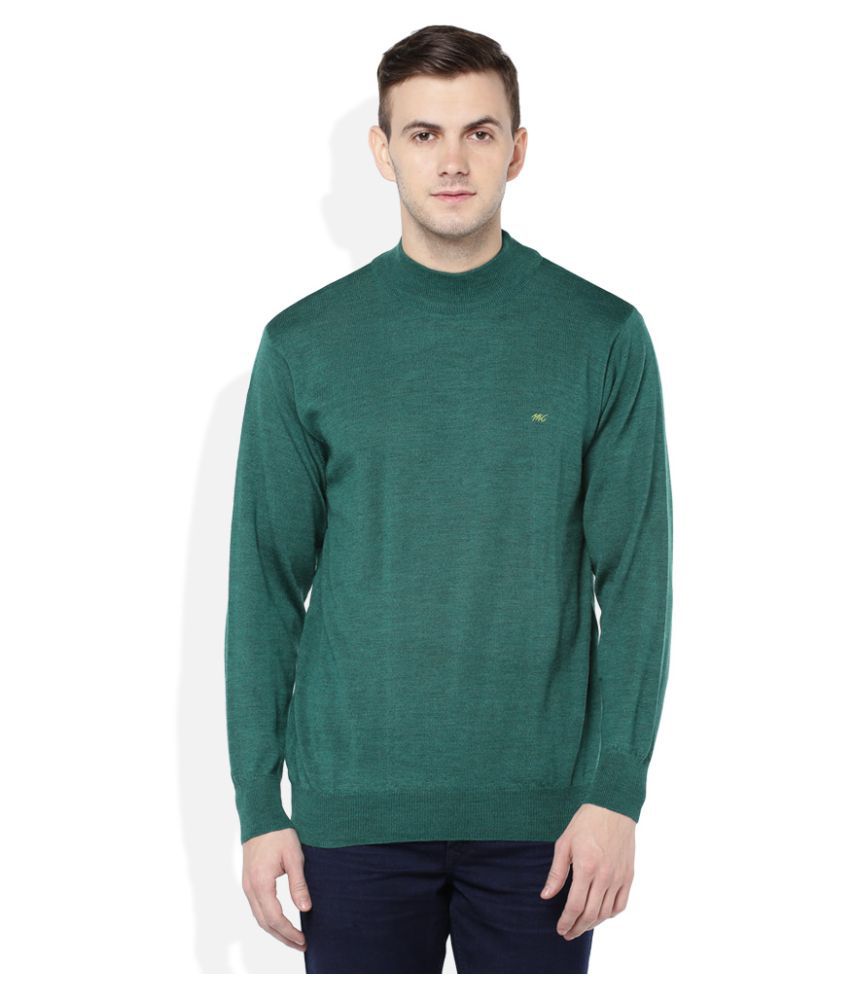 Monte Carlo Green High Neck Sweater - Buy Monte Carlo Green High Neck ...