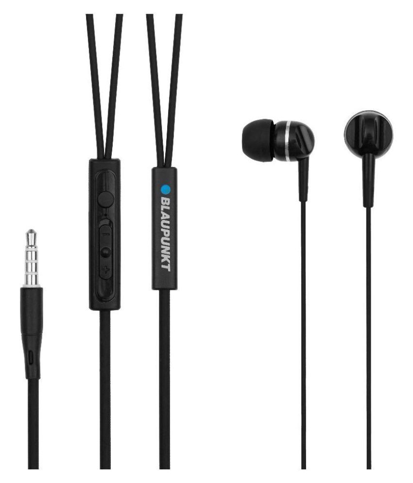 Blaupunkt BI01DBB2 In Ear Wired Earphones With Mic Black Buy