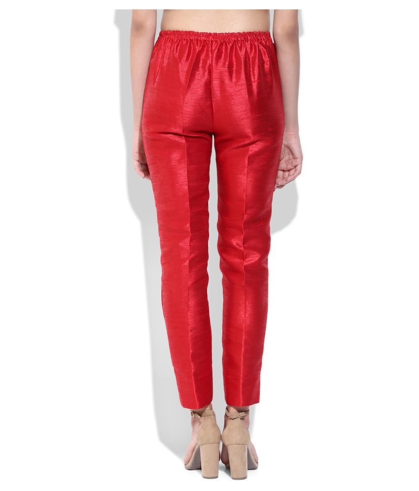 white cigarette pants for ladies