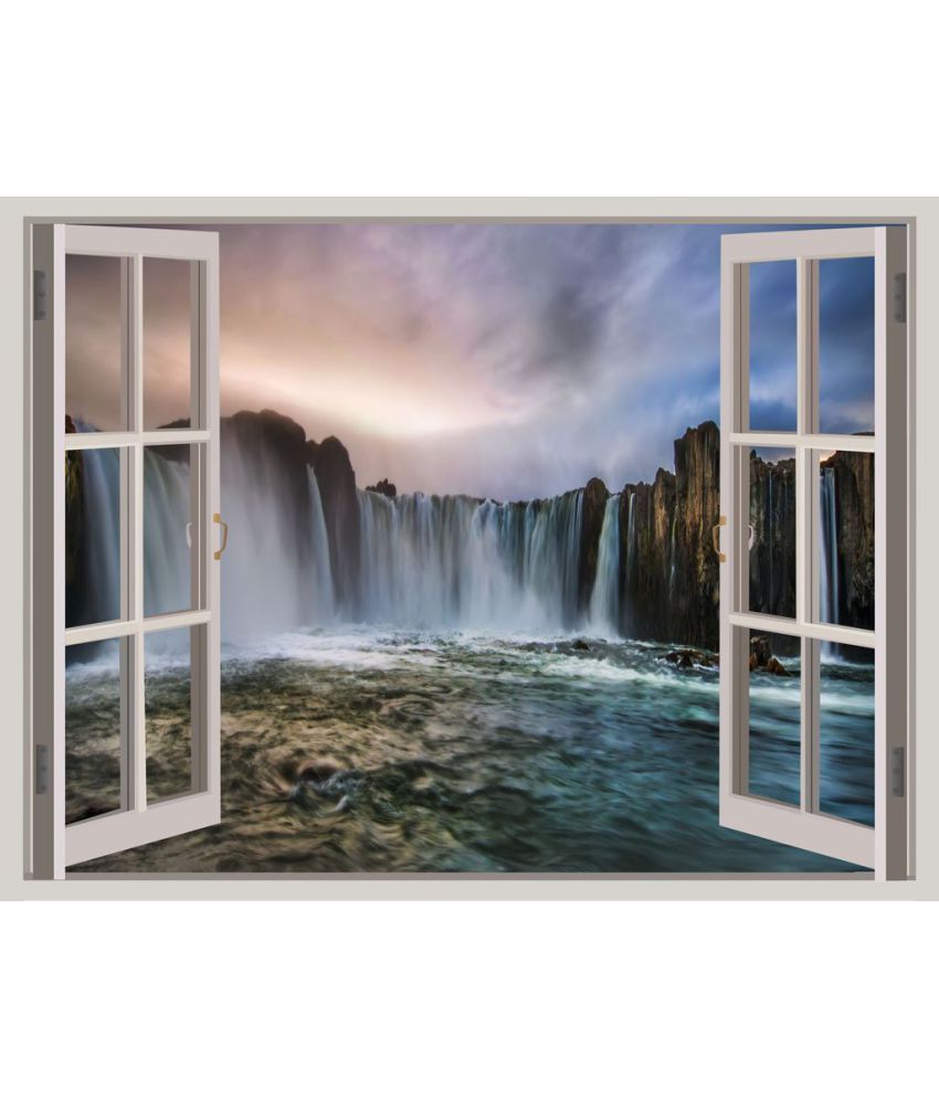 Decor Villa Waterfall In Iceland Vinyl Wall Stickers