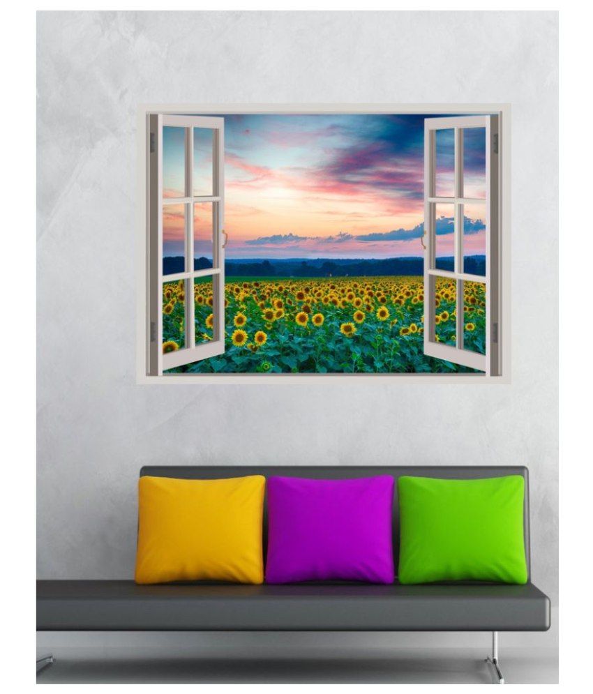     			Decor Villa sunflower Vinyl Wall Stickers