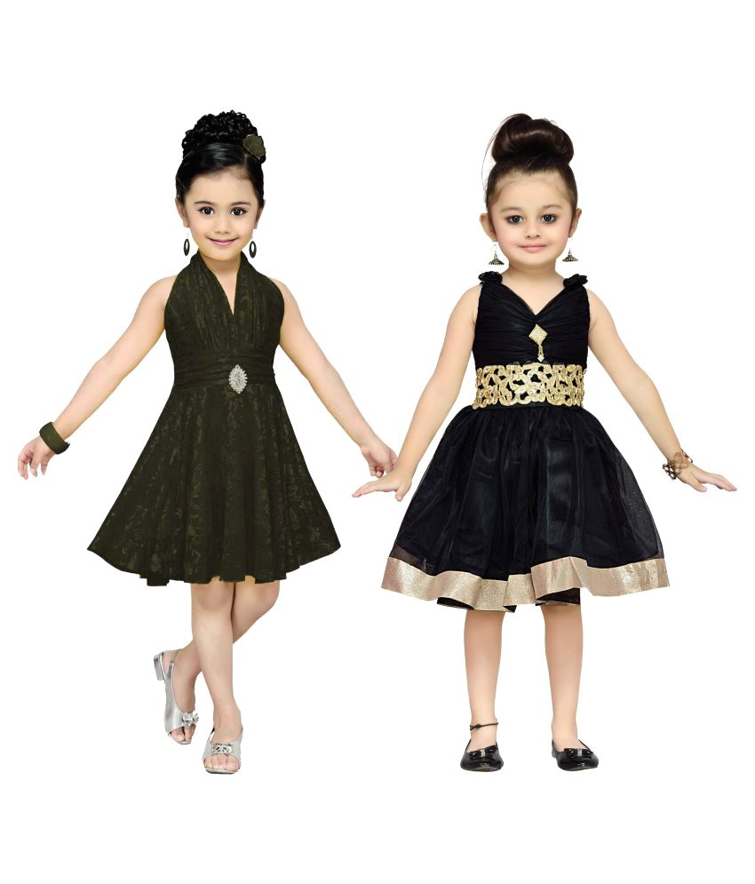 black colour net gown