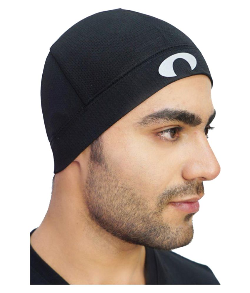 Arcley Black Elasticated Head Beanie: Buy Online at Best Price on Snapdeal