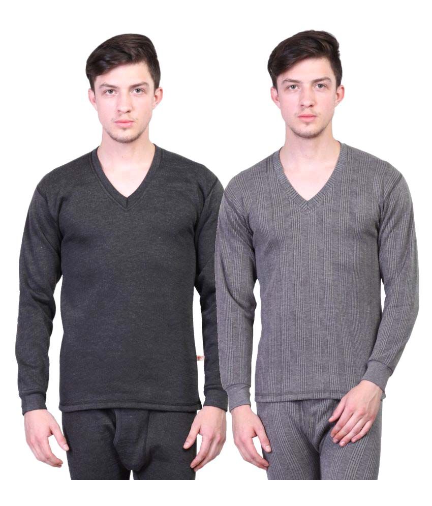     			Vimal Jonney Pack of 2 Cotton Men's Thermal Tops ( Multicolor )