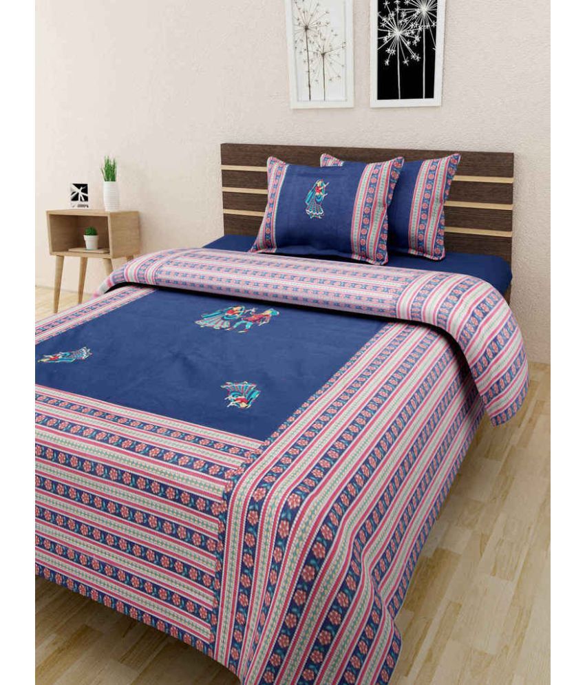 Mr singh Double Cotton Bed Sheet Buy Mr singh Double Cotton Bed Sheet