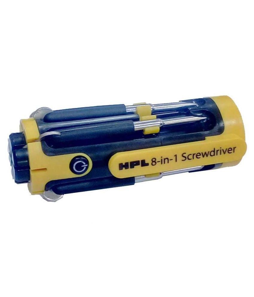     			HPL SDT-108 8 in 1 Screwdriver Set with Powerful LED Torch