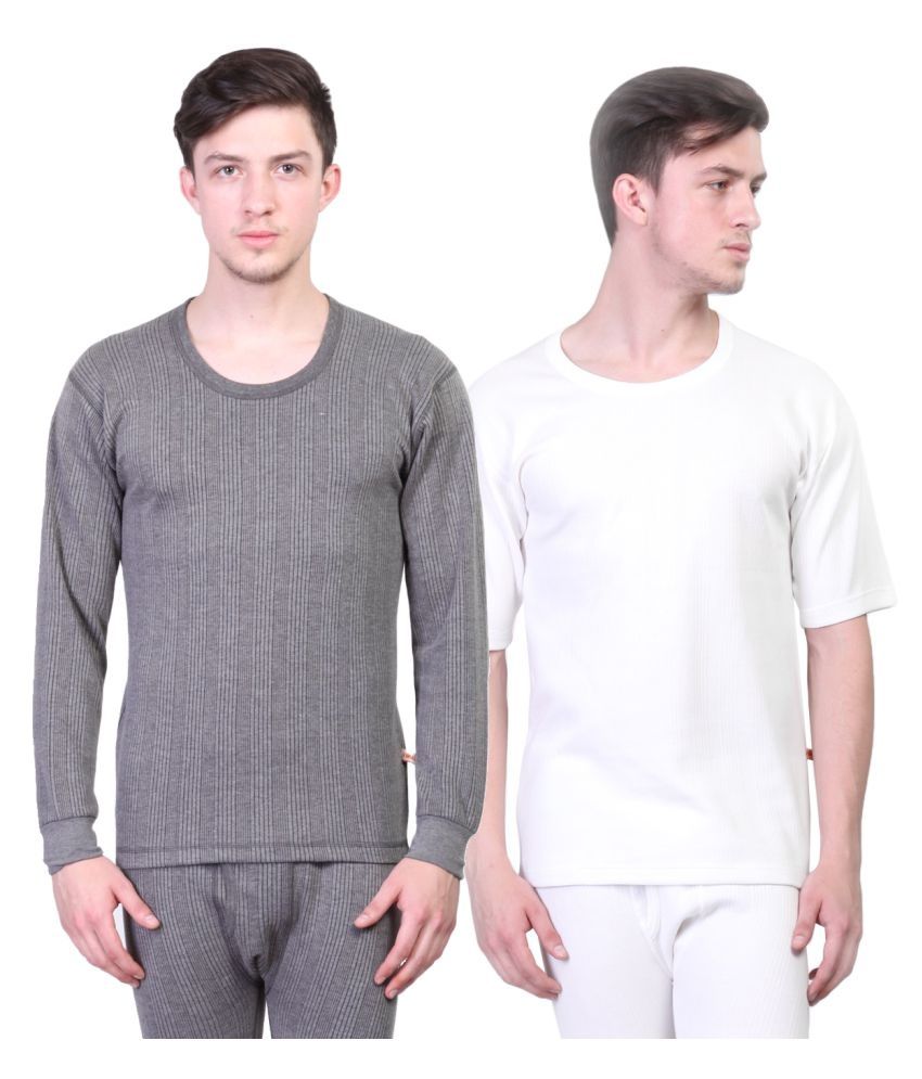     			Vimal Jonney - Multicolor Cotton Men's Thermal Tops ( Pack of 2 )