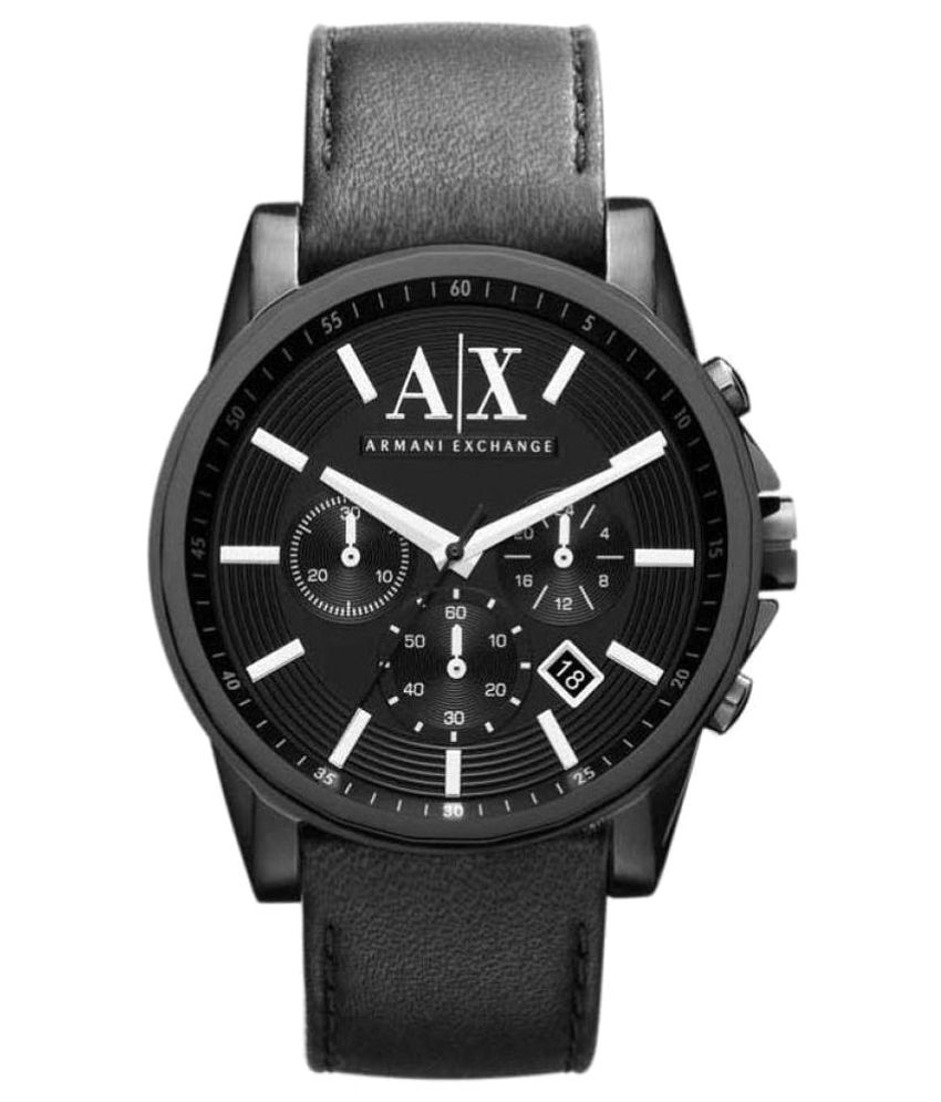 Armani Exchange Black Chronograph Watch - Buy Armani Exchange Black ...
