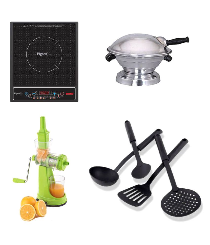 Pigeon Induction Bati Maker Combo 1800 W Induction Cooktop Price