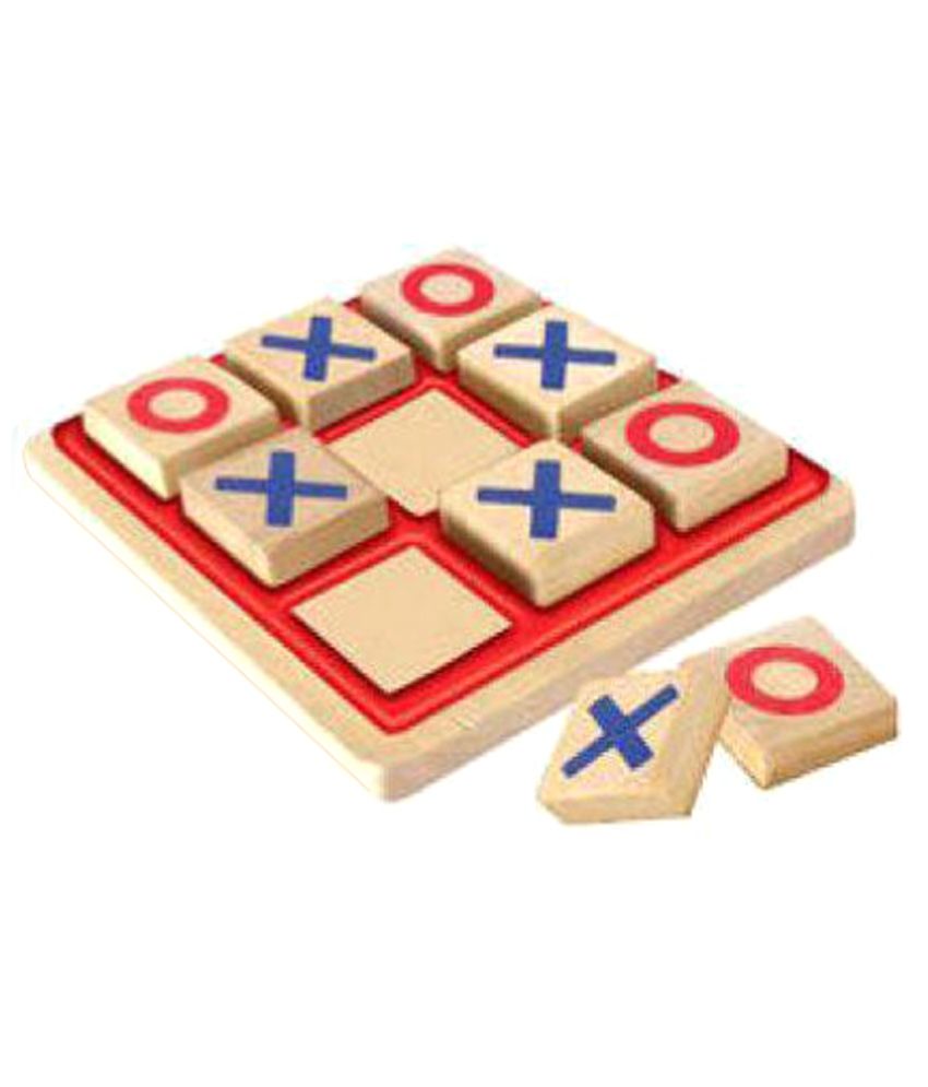 Gayatri Creations Return Gift Set- Wooden Mini Tic Tac Toe Set Of 12 ...