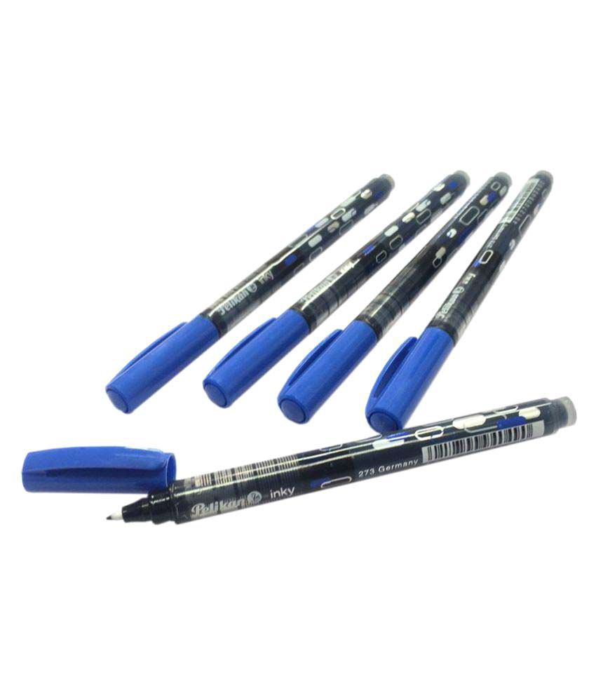     			Pelikan Inky Ink Pen Blue (Pack of 5)