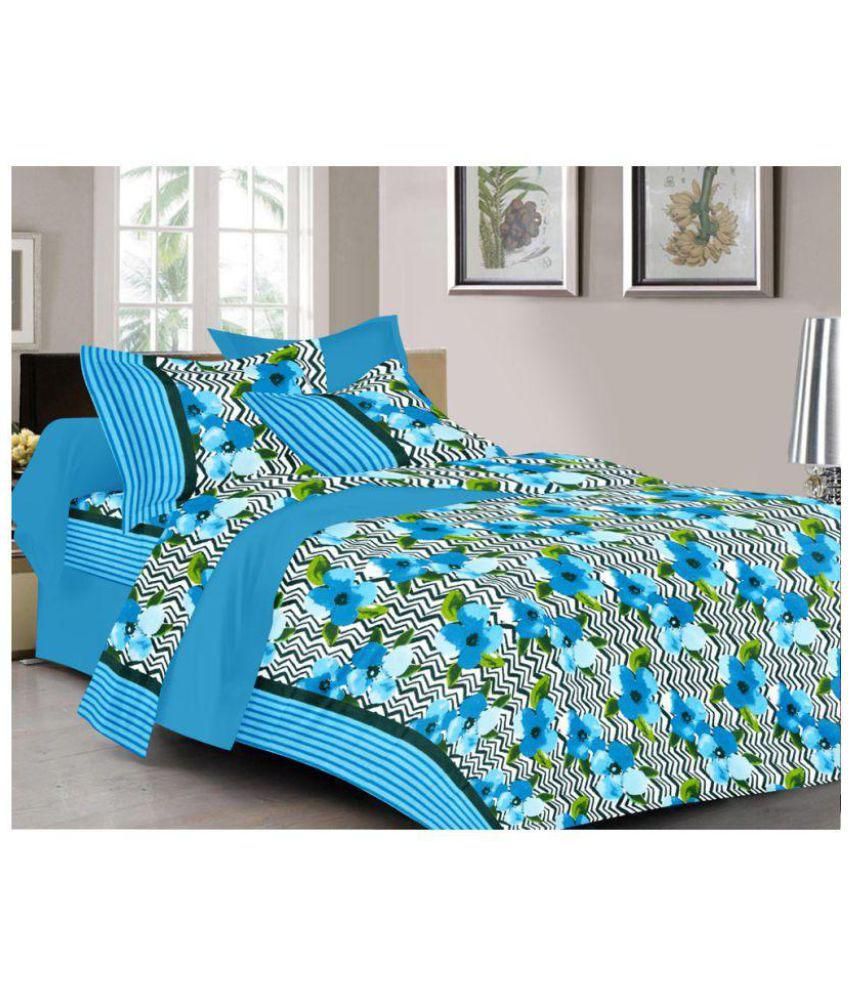 Linens & all Double Cotton Floral Bed Sheet Buy Linens & all Double
