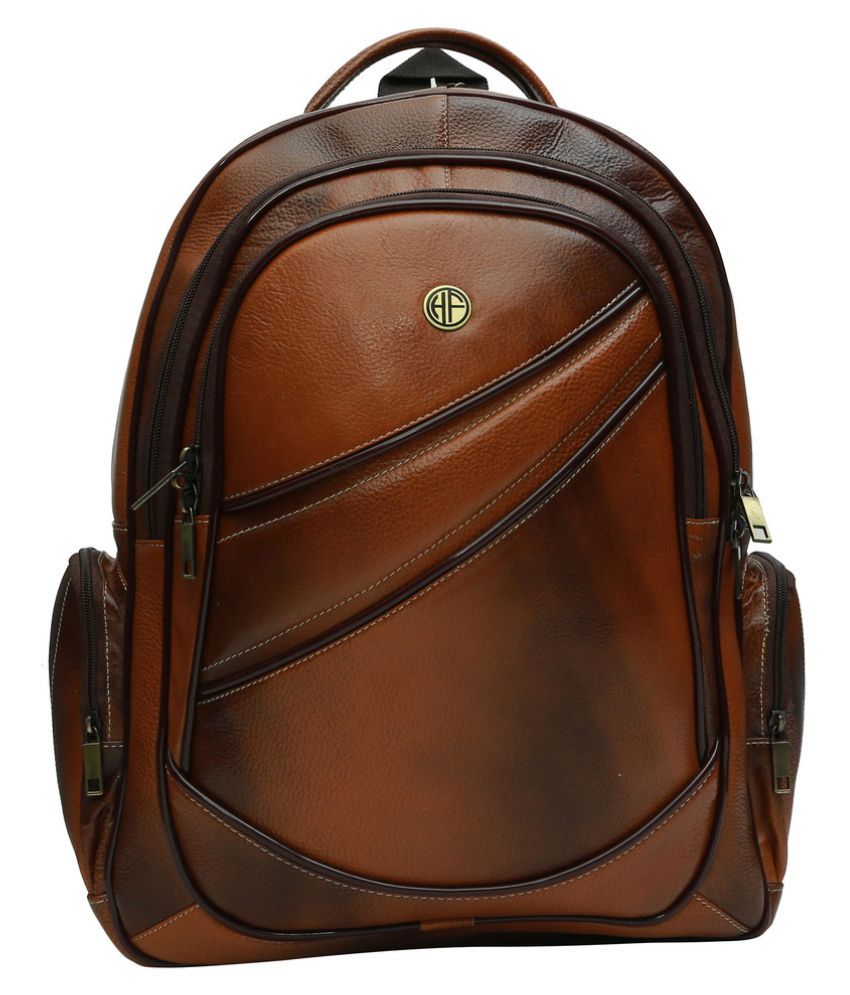 Hammonds Flycatcher Tan Genuine Leather Office Bag - Buy Hammonds 