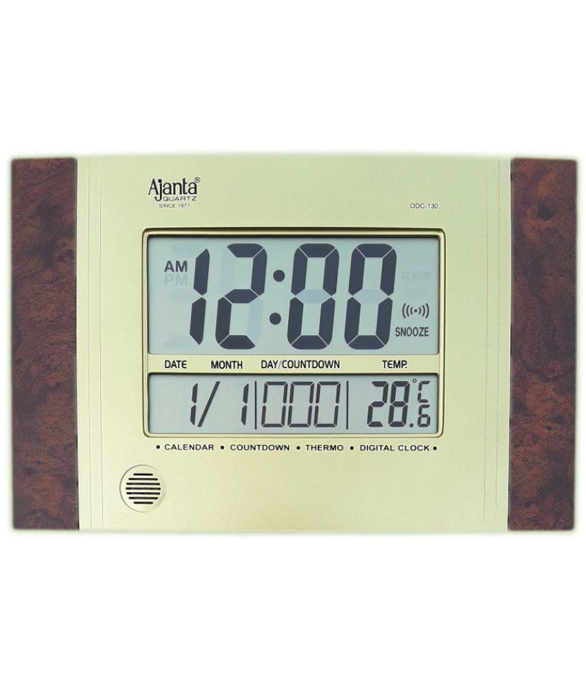 Ajanta Rectangular Digital Wall Clock Buy Ajanta Rectangular