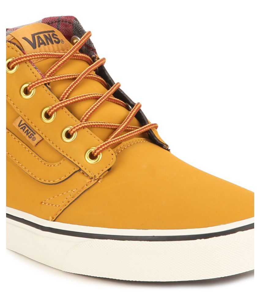 Vans Chapman Mid Sneakers Yellow Casual 