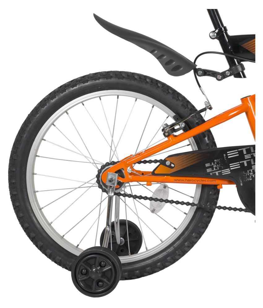 Hero Sprint 20T Elite Single Speed - Black & Orange Road Cycle Kids ...