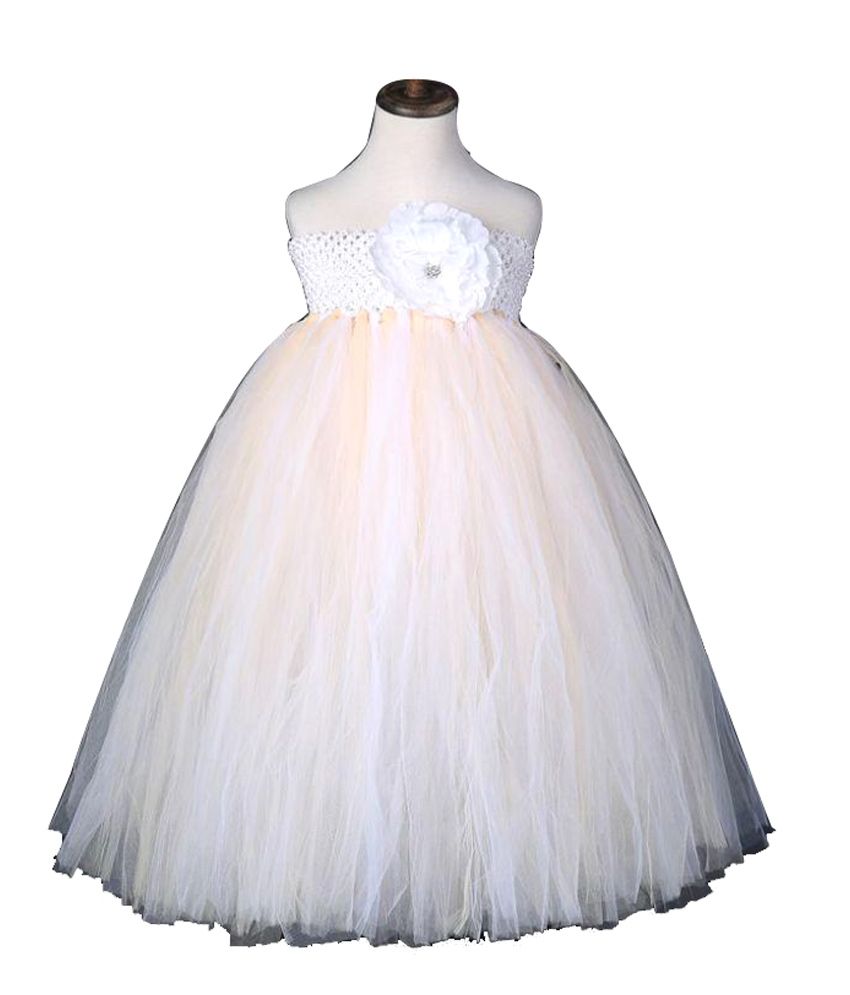 Super Art White Net Dress Buy Super Art White Net Dress Online at Low