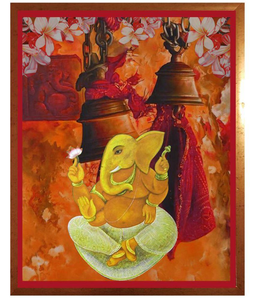 Ganesh Wall Art antaram designs ganesh wall art canvas painting with frame single Ganesh Wall Art antaram designs ganesh wall art canvas painting with frame single