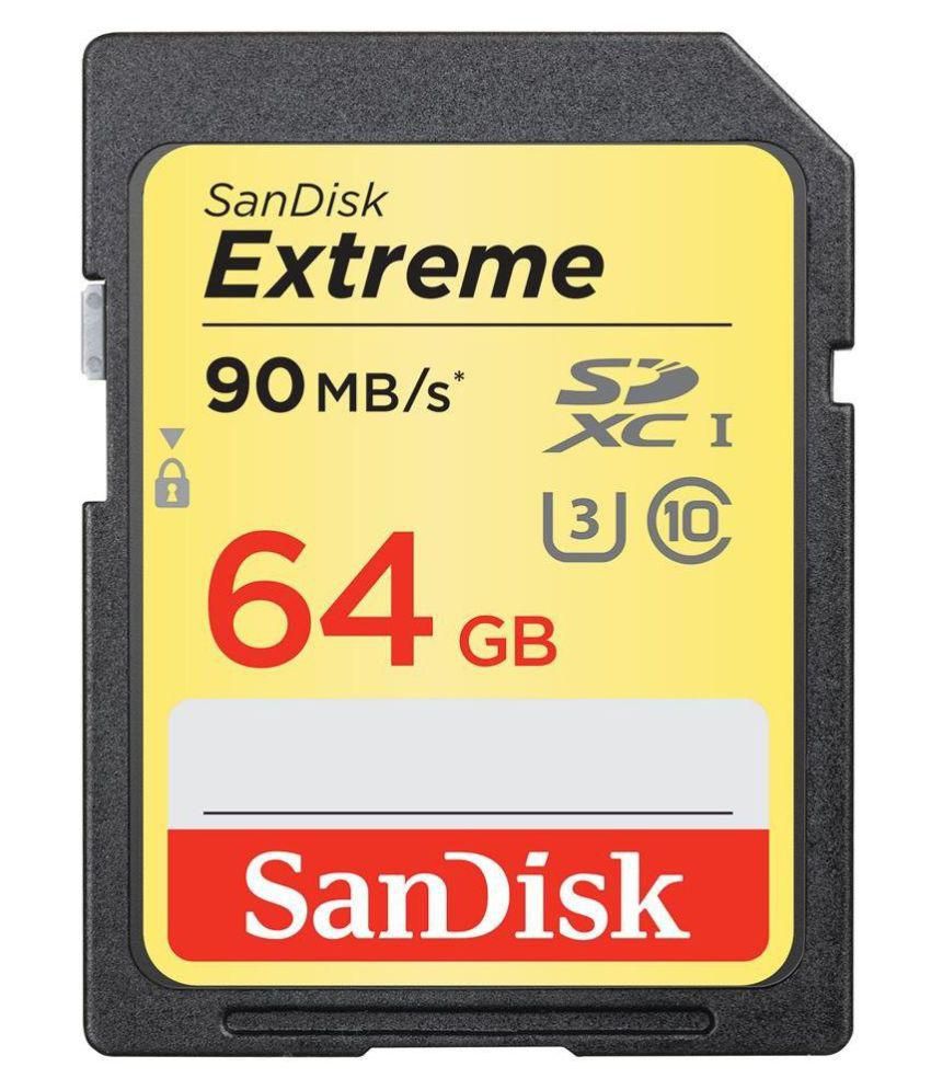     			Sandisk Black Extreme 64 SDHC 90 Mb/s Camera Memory Card