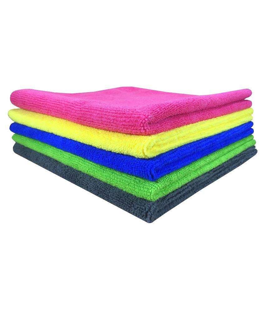Softspun Microfiber Car Cleaning & Polishing Towel Cloth Pack of 5