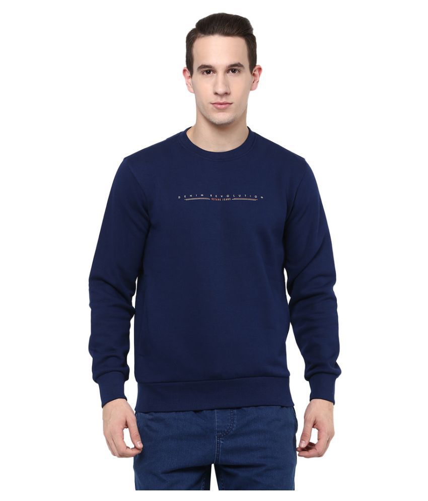 Octave Blue Round Sweatshirt - Buy Octave Blue Round Sweatshirt Online ...