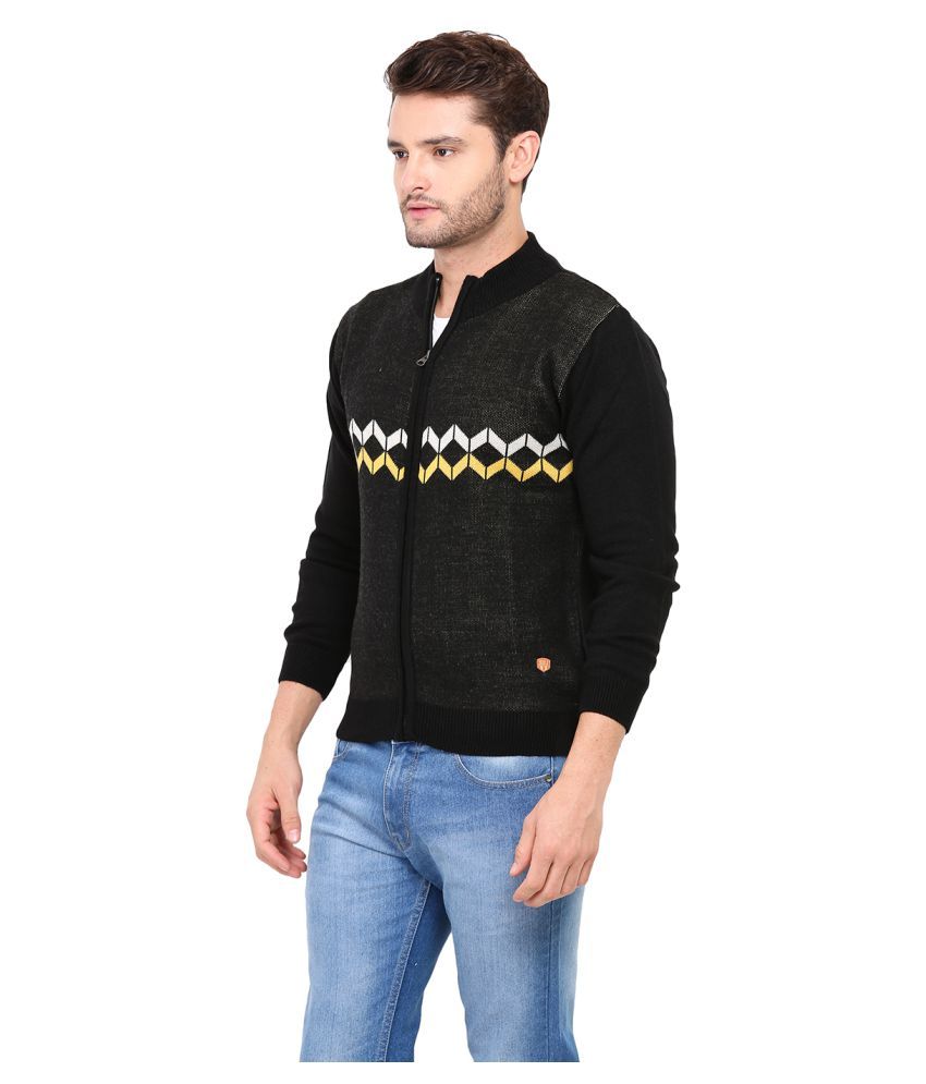 black high neck sweater mens