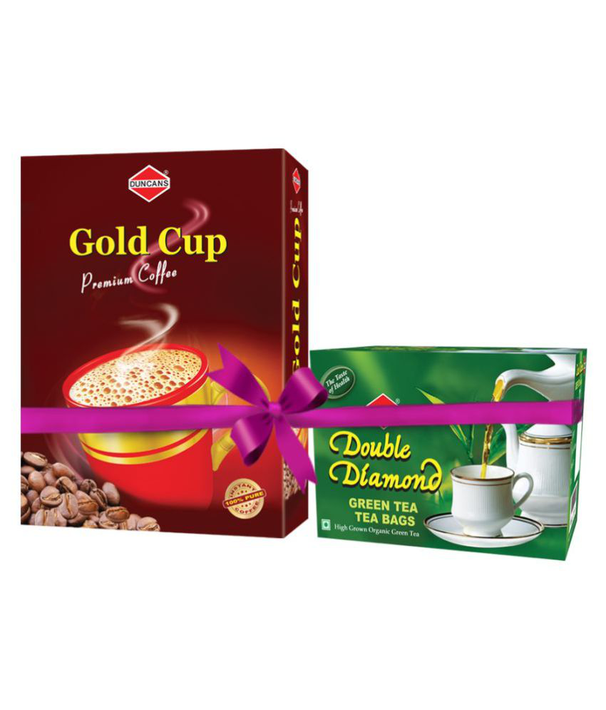     			Duncans Gold Cup coffee (200 gm) +1 packet DD Green Tea 25N Tea Bag