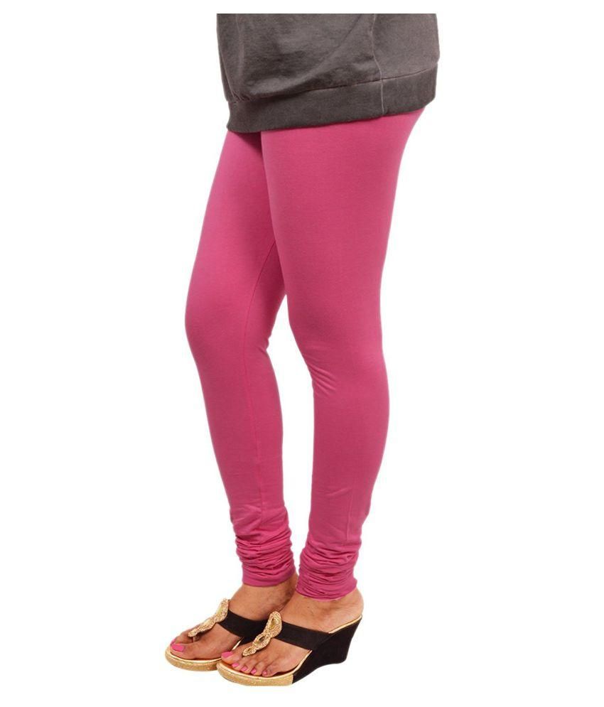 Cotton Lycra Pink Color Legging 