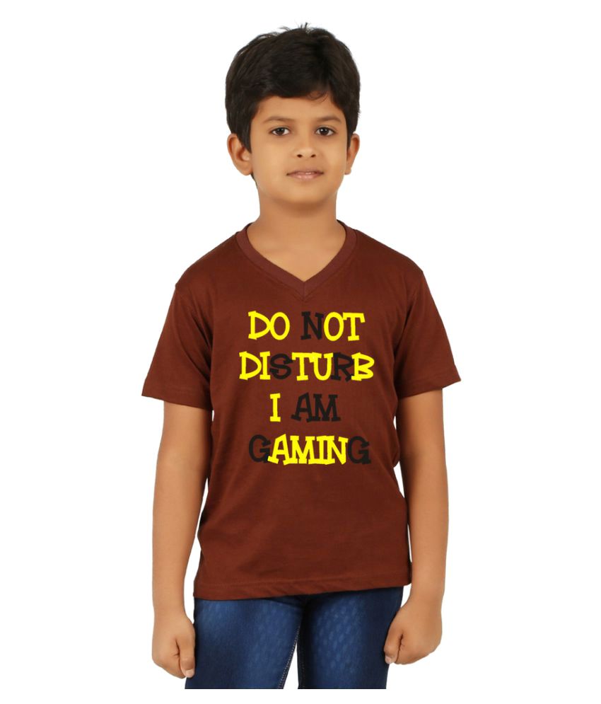 childrens brown t shirt