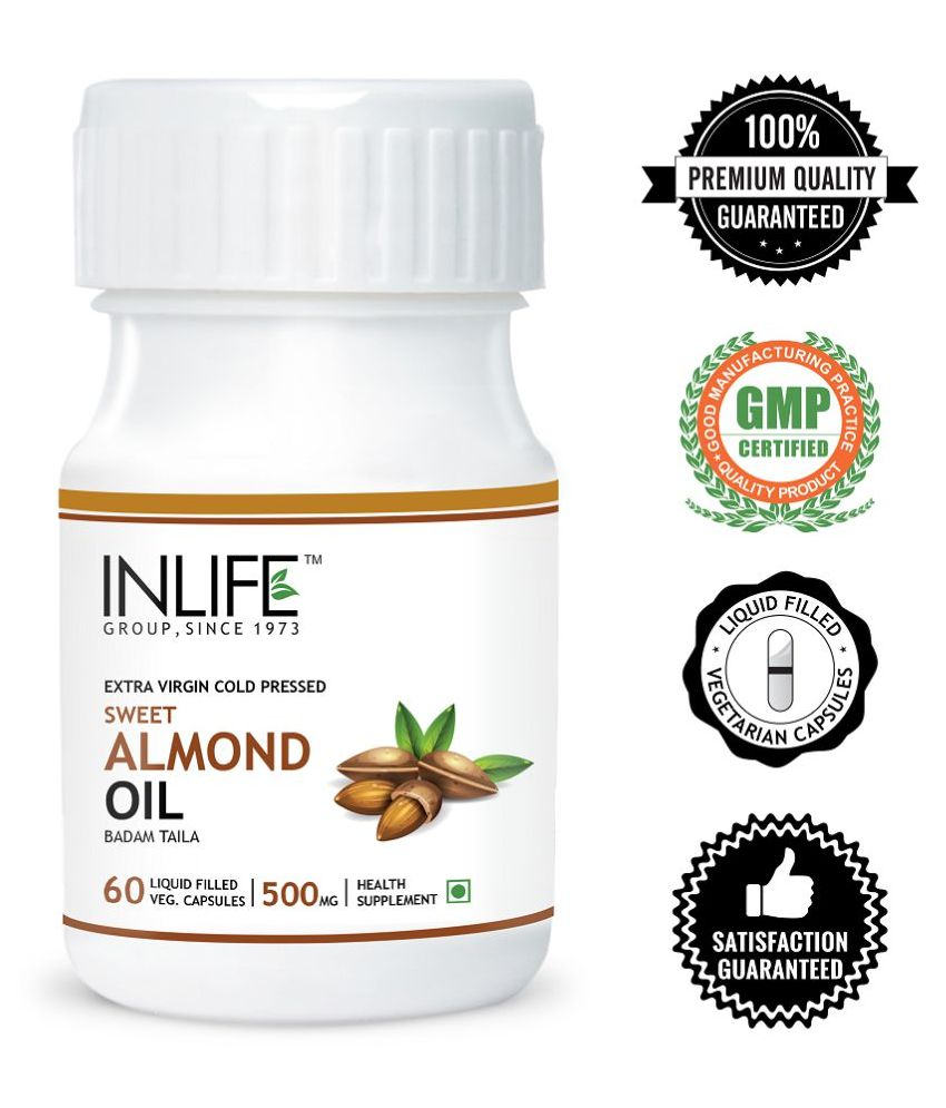 Inlife Almond Oil Capsule 500 mg Pack Of 1 Buy Inlife Almond Oil