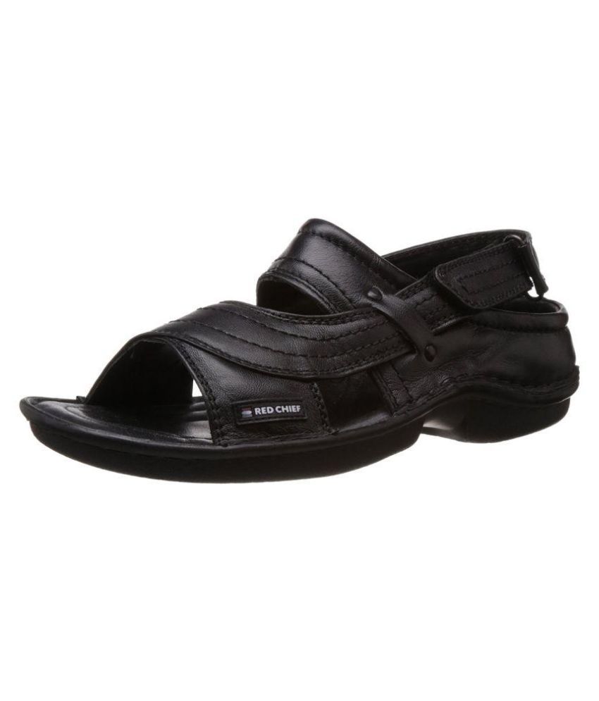 red chief sandal black