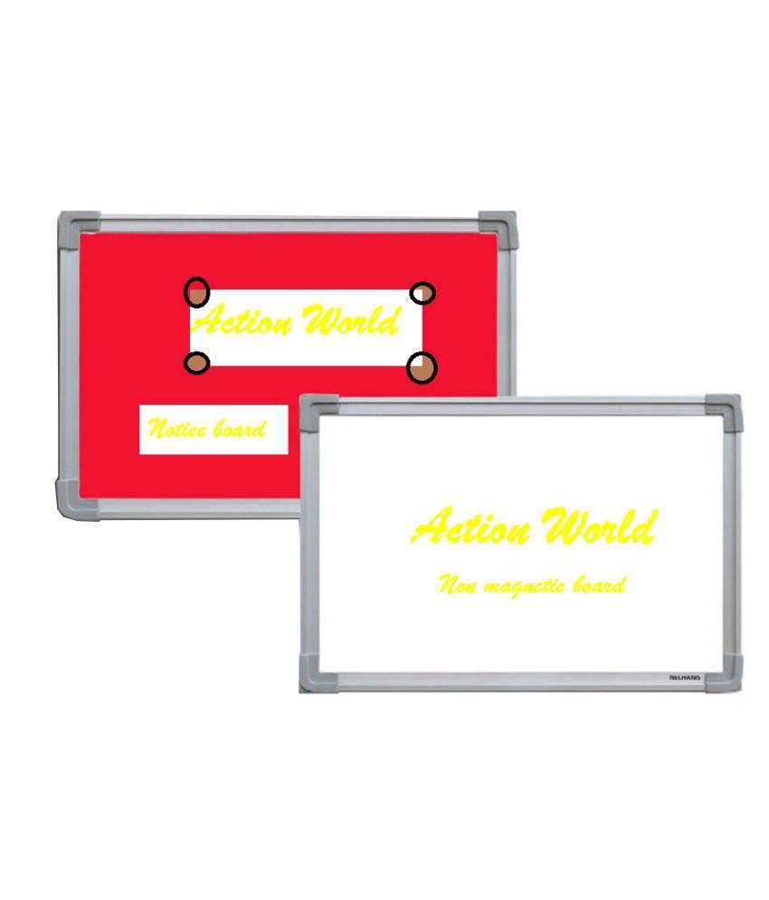 Anjali Display Action World Red Notice and White non Boards